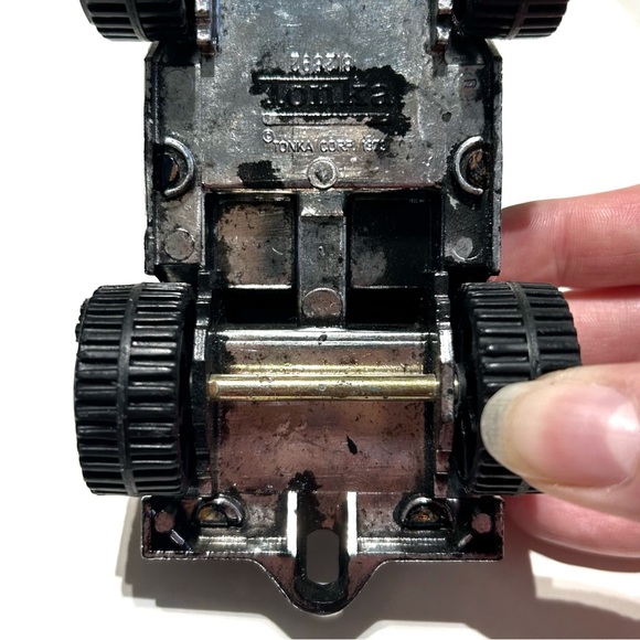 Vintage 1979 Tonka Jeep Truck Toy Car Black Silver Blue Red Yellow Stripes Buggy - Picture 10 of 12